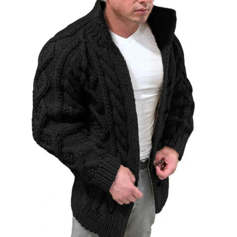 SANWOOD Men's Knitted Cardigan - Warm, Casual & Stylish for Winter - Buy Center