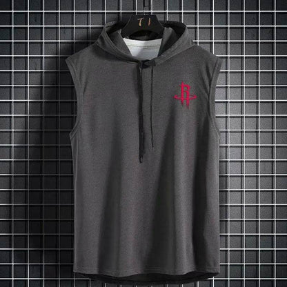 Summer Basketball Hooded Vest - Breathable Quick-Dry Sleeveless Top - Buy Center