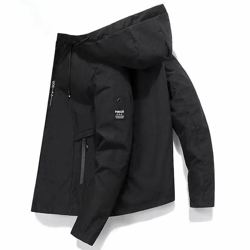 AIRBUS AVIATION Men's Hooded Jacket - Lightweight Spring & Summer Windbreaker - Buy Center