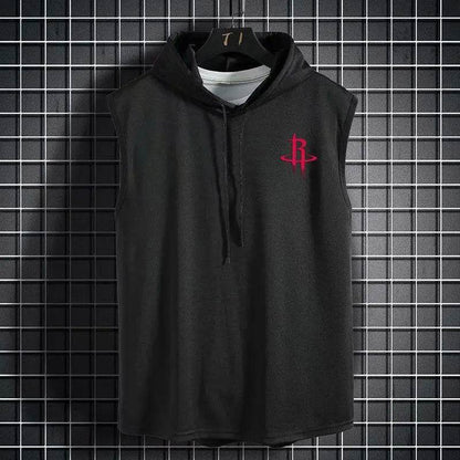 Summer Breathable Hooded Basketball Vest - Quick-Drying Sleeveless Top - Buy Center