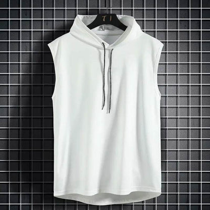 2023 Men's Hooded Sleeveless Cardigan Vest - Plus Size S-4XL Streetwear - Buy Center