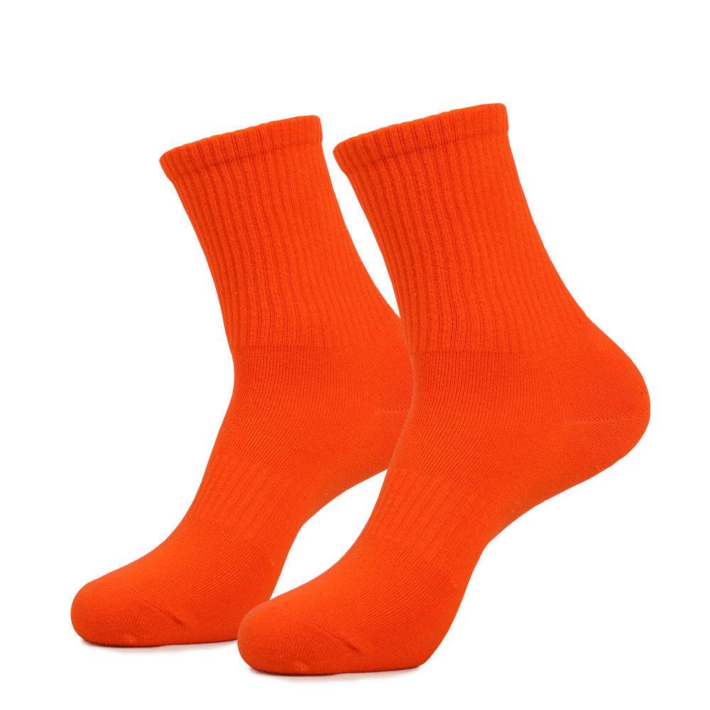 Mid-Calf Combed Cotton Sports Socks - Breathable & Sweat-Absorbent - Buy Center