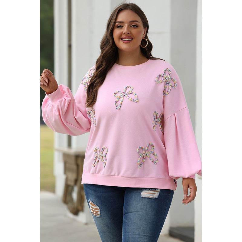 Winter Loose Crew Neck Pullover Sweatshirt - Trendy Lantern Sleeve Style - Buy Center