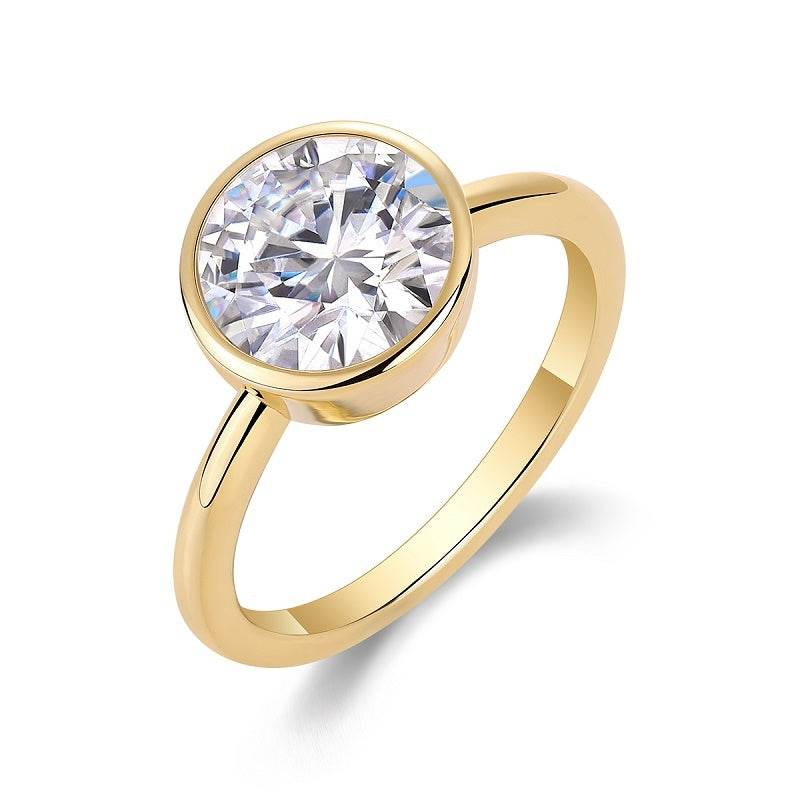 Buycenter Large Moissanite Diamond Ring - Luxury 925 Silver Jewelry Set - Buy Center