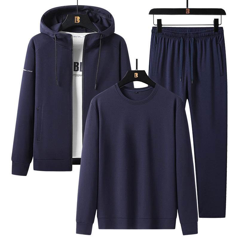 Men's Sports Leisure Suit - Trendy Cotton Blend for Spring & Autumn - Buy Center