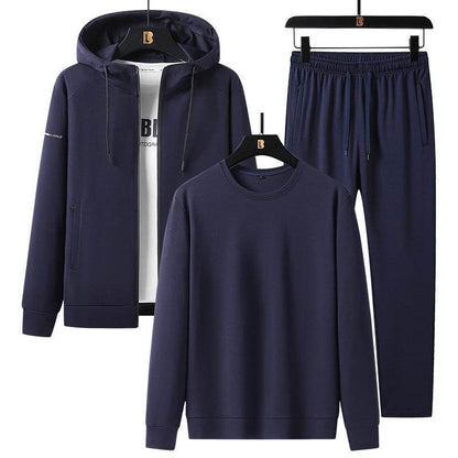 Men's Sports Leisure Suit - Trendy Cotton Blend for Spring & Autumn - Buy Center