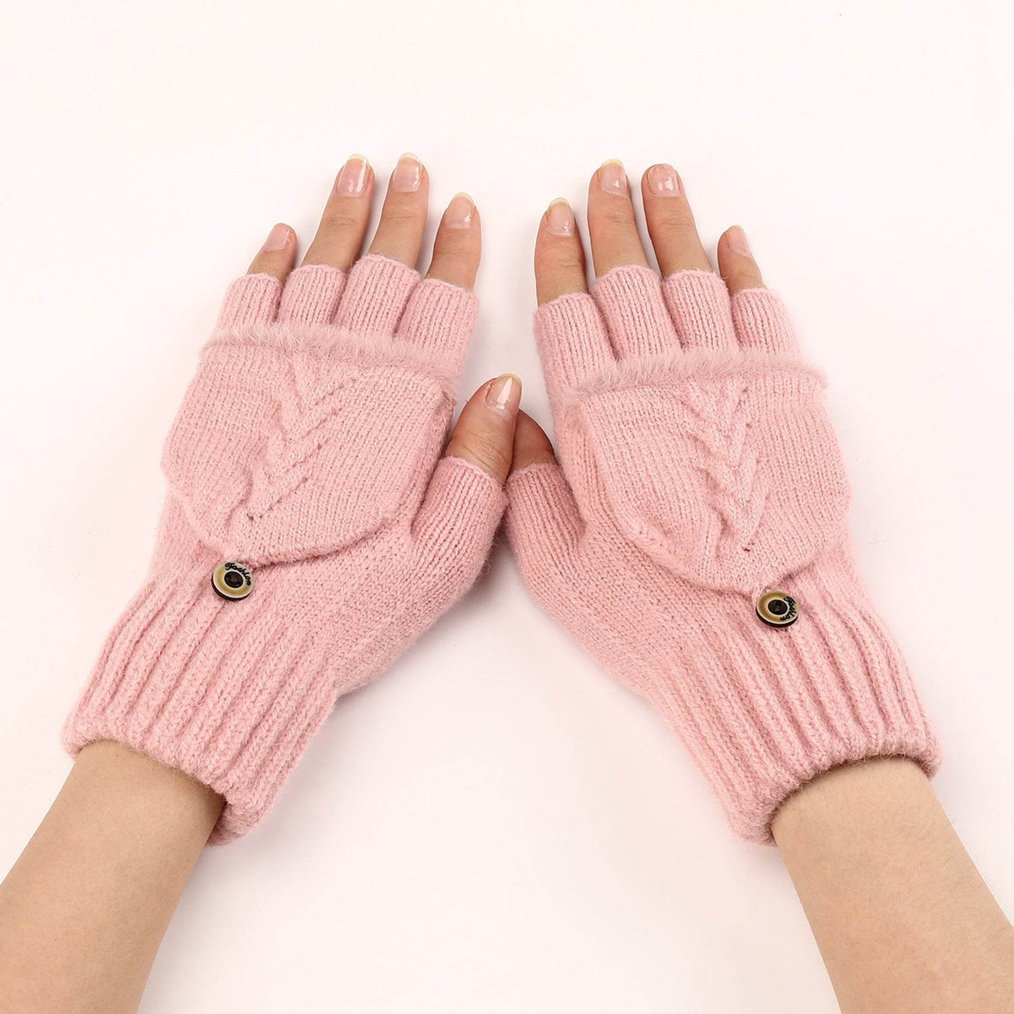 Women's Touchscreen-Friendly Wool Fingerless Gloves - Chic & Warm Winter Style - Buy Center