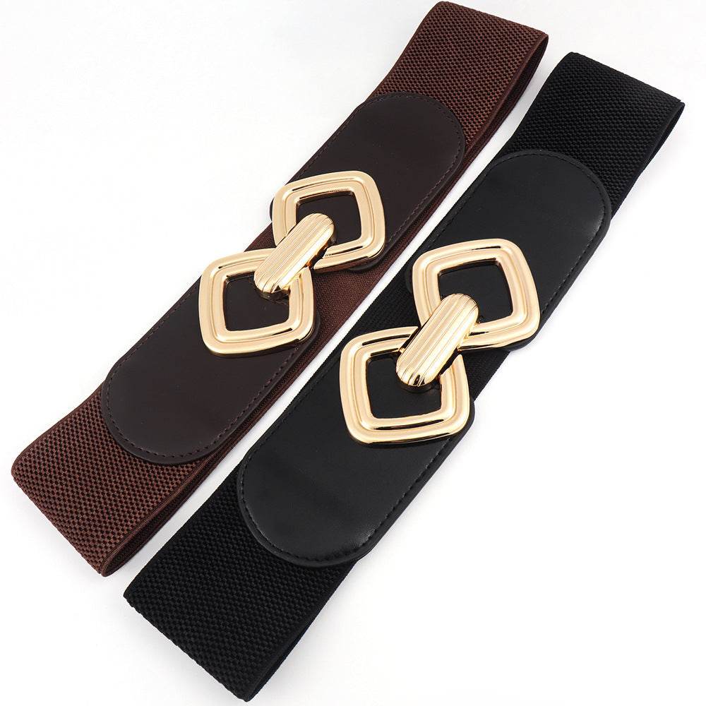 Women's Elastic Waistband Wide Belt - Stylish Premium Cummerbund 2025 - Buy Center