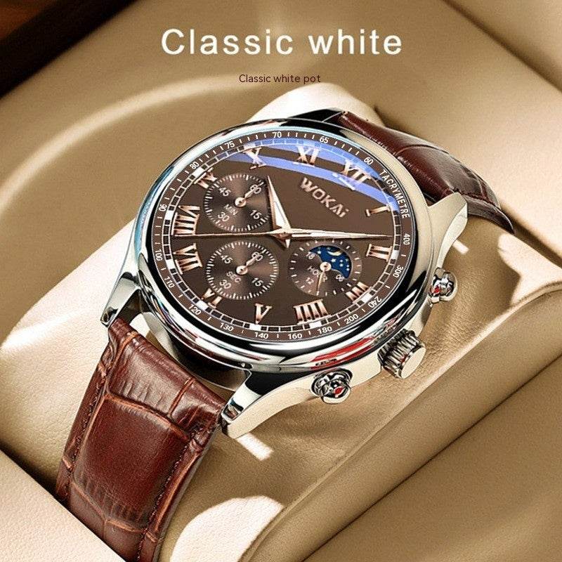 Buy Center Quartz Sport Watch - Casual Leather Belt for Men - Buy Center