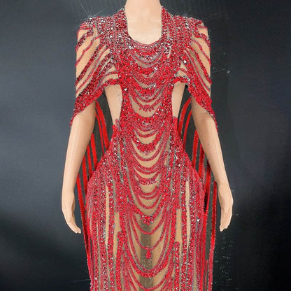 Celebrate Crystal Sequin Evening Gown - Elegant Prom Dress in Vibrant Colors - Buy Center