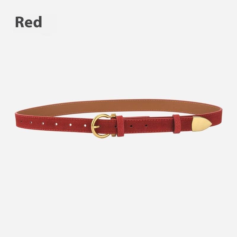 Stylish Girls' Retro Leather Belt - Trendy Fashion Accessory 2025 - Buy Center