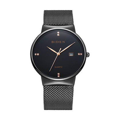 BuyCenter Men's Waterproof Calendar Mesh Belt Sports Watch - Stylish & Durable - Buy Center