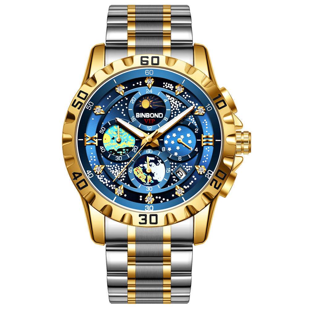 Stylish Quartz Business Watch - Sleek 11mm Thin, Waterproof Design - Buy Center