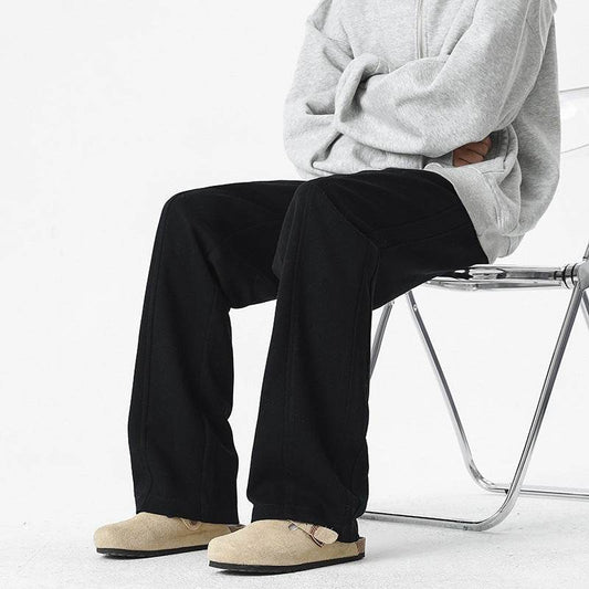 Autumn & Winter Fleece-Lined Baggy Trousers - Stylish Casual Comfort - Buy Center