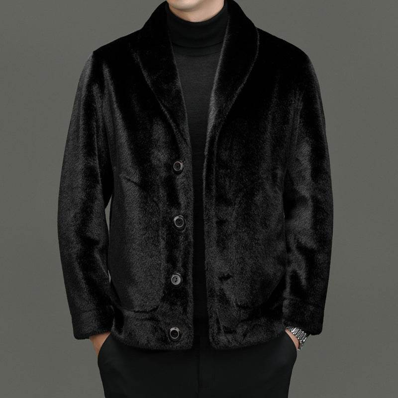 Elegant Padded Coat with Fur Top - Loose Fit & Side Pocket for Comfort - Buy Center