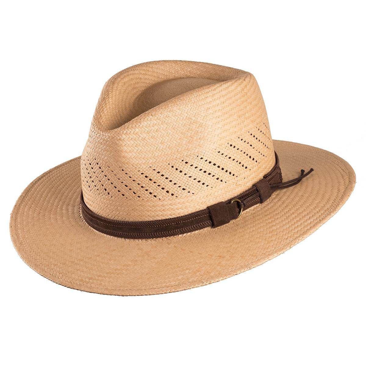 Striped Bow Flat-Brimmed Jazz Straw Top Hat - Adjustable & Stylish Sun Protection - Buy Center