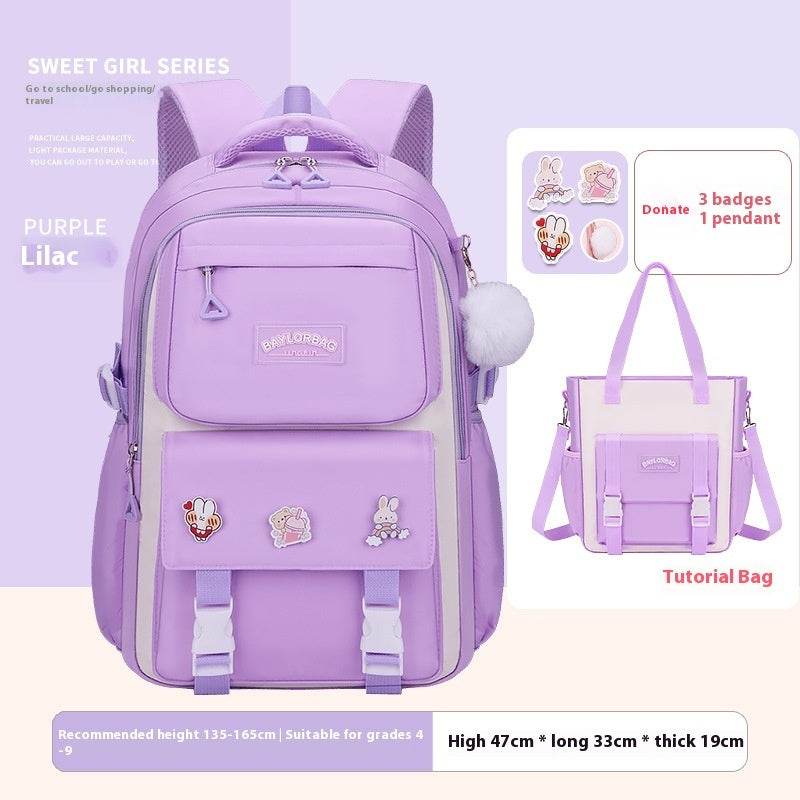 Large Capacity Student Backpack - Comfortable Design for Grades 1-12 - Buy Center