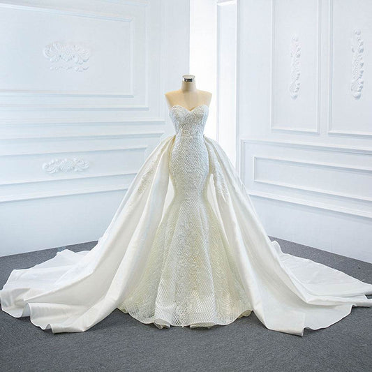 Dreamy Fishtail Wedding Dress - Elegant Two Tube Tops, Stylish Design - Buy Center