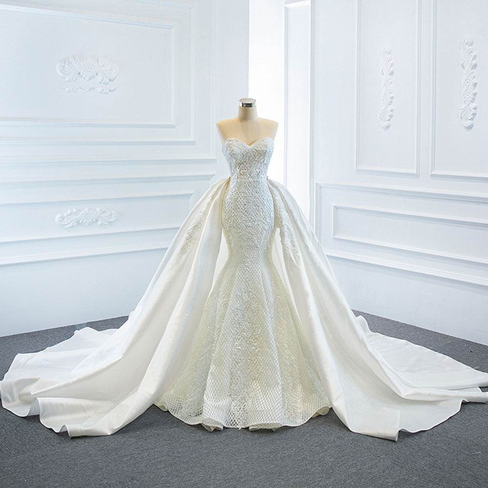 Dreamy Fishtail Wedding Dress - Elegant Two Tube Tops, Stylish Design - Buy Center