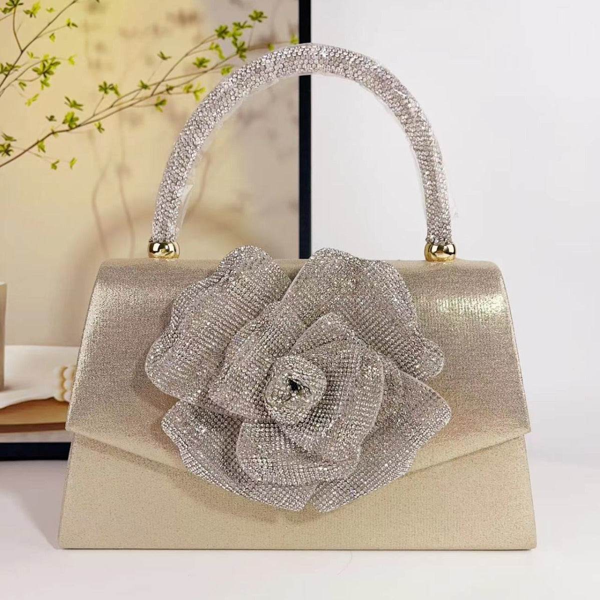 Buycenter Rose Crossbody Banquet Bag - Stylish Clutch for Any Occasion - Buy Center