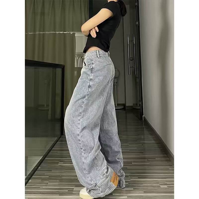 Trendy Wide Leg Bell Bottoms - Fashion Straight Loose Jeans for Women - Buy Center