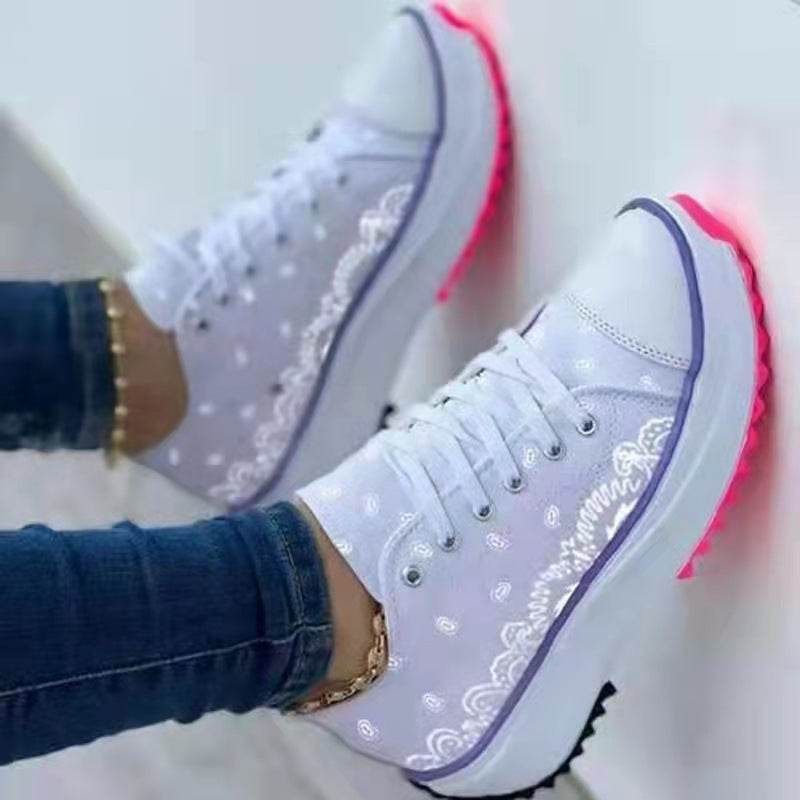 Buycenter Trendy Low-top Platform Canvas Shoes for Women - Stylish & Casual - Buy Center