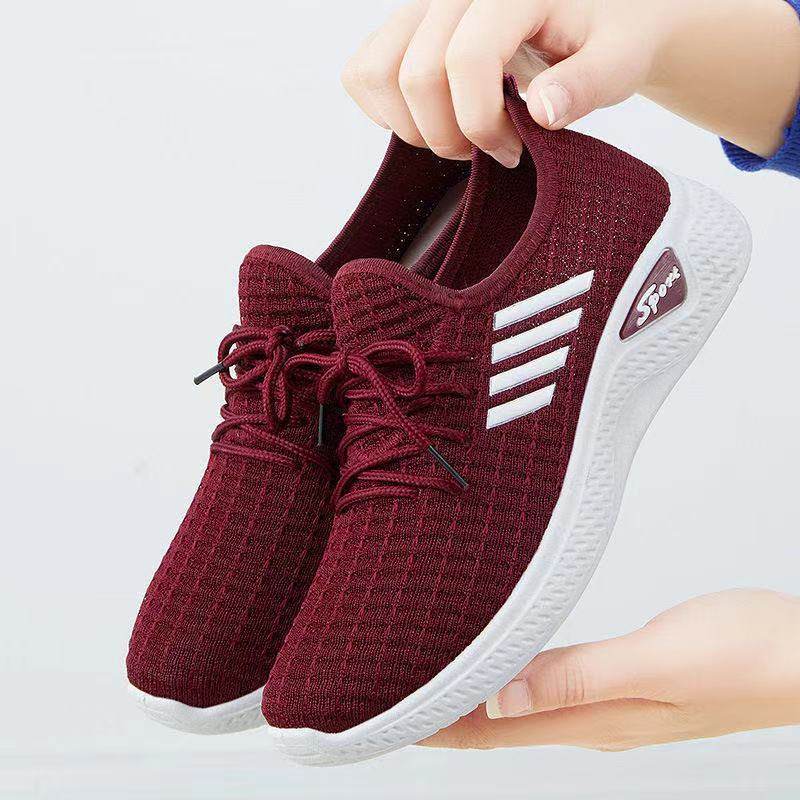 Buycenter Women's Casual Low-top Sneakers - Soft Sole, Flat Heel Shoes - Buy Center