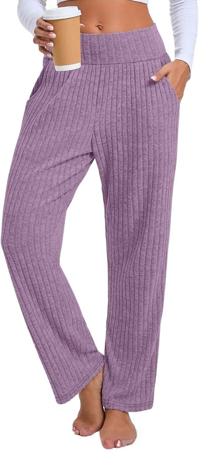 Buycenter Women's Wide Leg Pants - Comfortable Brushed Straight Style - Buy Center