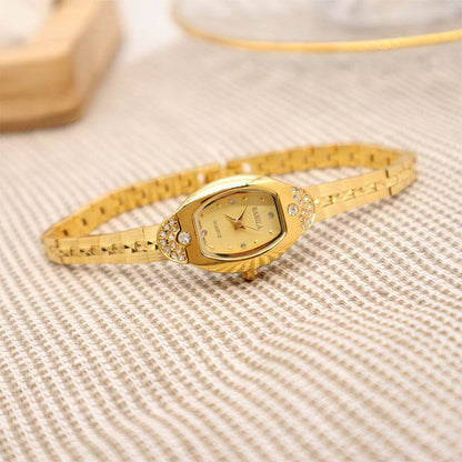 Buycenter Women's Vintage Pineapple Pattern Dress Watch - Alluvial Gold Style - Buy Center