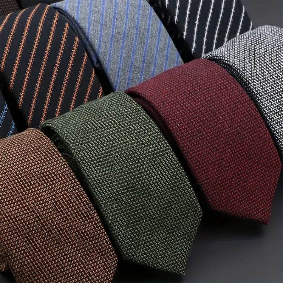 Elegant Thickened Sanded Men's Tie - Striped Solid Color for 2025 Style - Buy Center