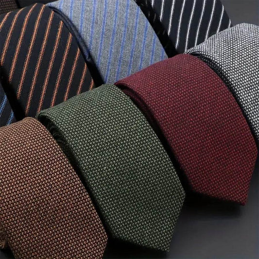 Elegant Thickened Sanded Men's Tie - Striped Solid Color for 2025 Style - Buy Center