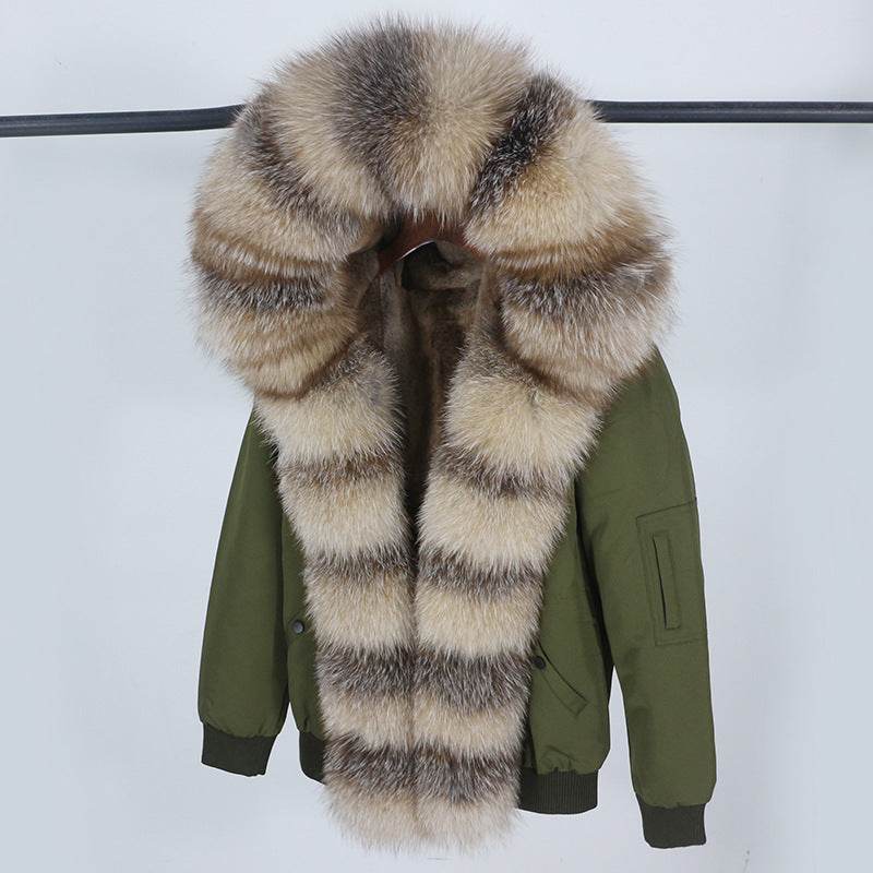 Buycenter Women's Detachable Fur Collar Coat - Stylish and Casual Design - Buy Center