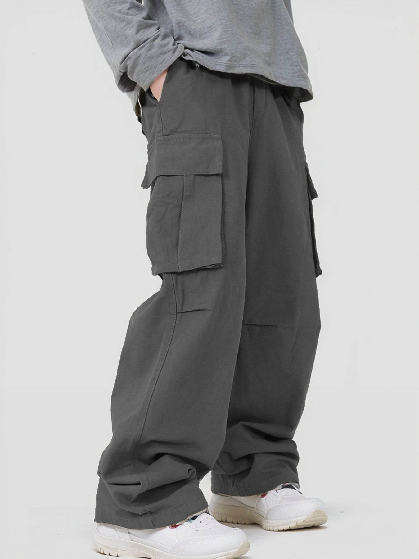 BuyCenter Three-Dimensional Pocket Overalls - Casual Lace-Up Pants 2025 - Buy Center