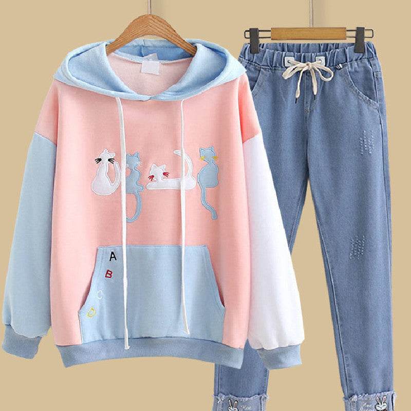Stylish College Girls' Loose Suit - Trendy School Outfit for 2025 - Buy Center