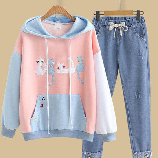 Stylish College Girls' Loose Suit - Trendy School Outfit for 2025 - Buy Center