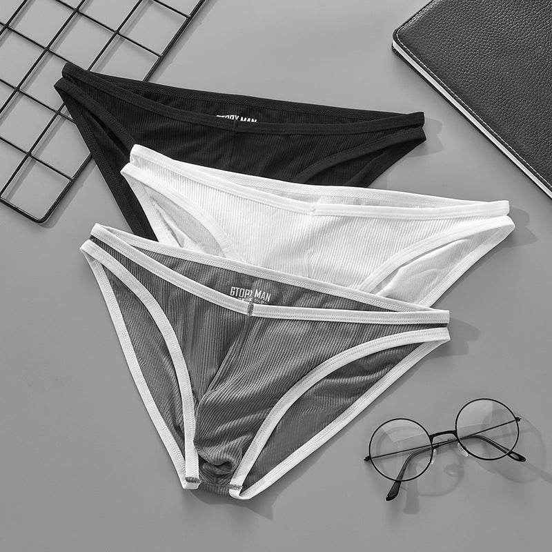 Stylish Men's V-Shaped Waist Briefs - U-Convex Comfort & Support