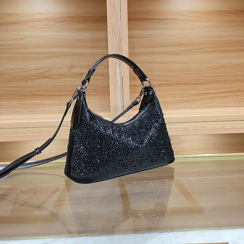 Stylish Rhinestone Tote - Large Capacity Dinner Clutch Bag for Women - Buy Center