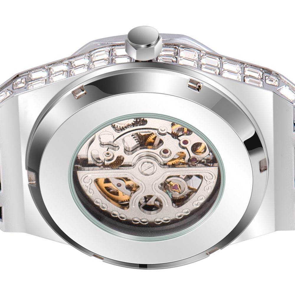 Hip Hop Luminous Hollow Mechanical Watch - 30M Waterproof & Swiss Movement - Buy Center