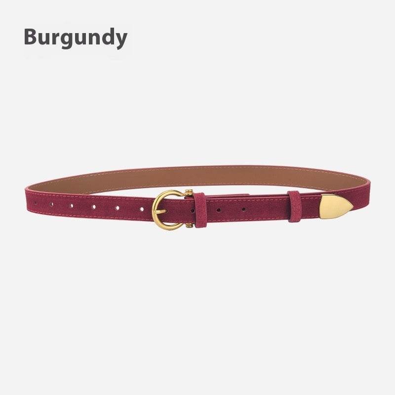 Stylish Girls' Retro Leather Belt - Trendy Fashion Accessory 2025 - Buy Center