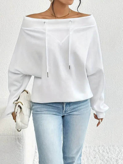 Buycenter Women's Casual Loose Off-the-Shoulder Top - Sizes 1XL to 5XL - Buy Center