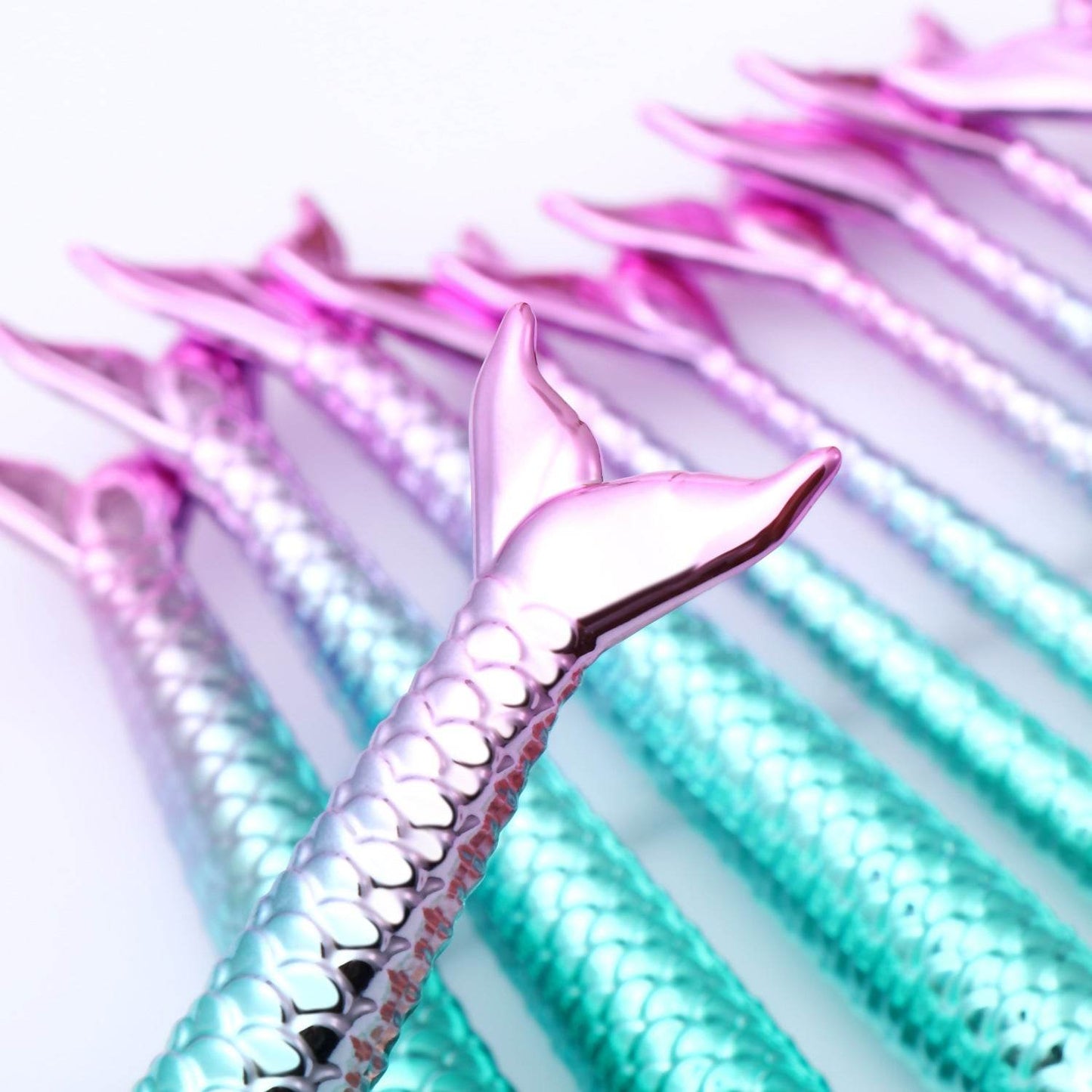 11pcs Mermaid Makeup Brushes Kit - Flawless Application & Trendy Design 2025 - Buy Center