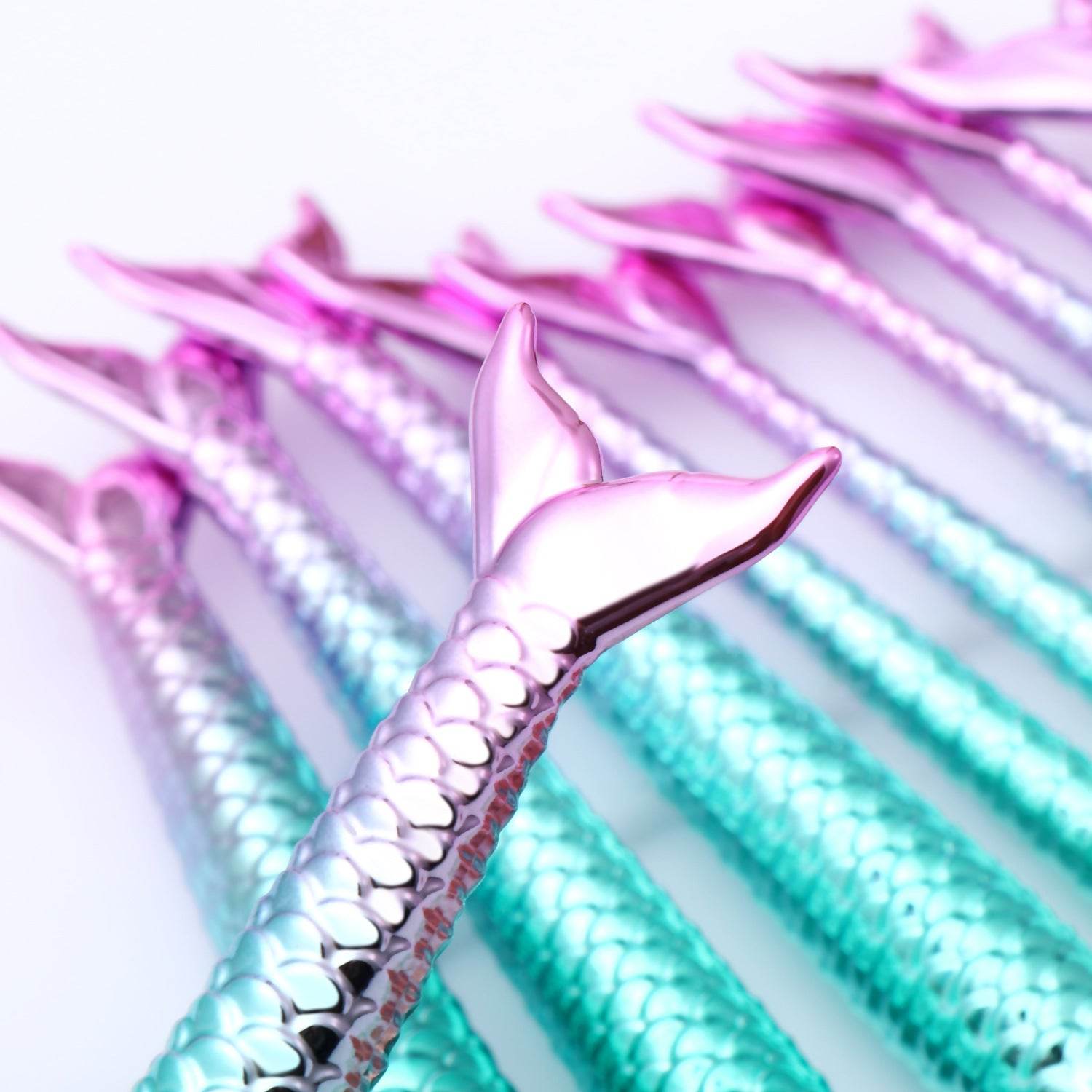 11pcs Mermaid Makeup Brushes Kit - Flawless Application & Trendy Design 2025 - Buy Center
