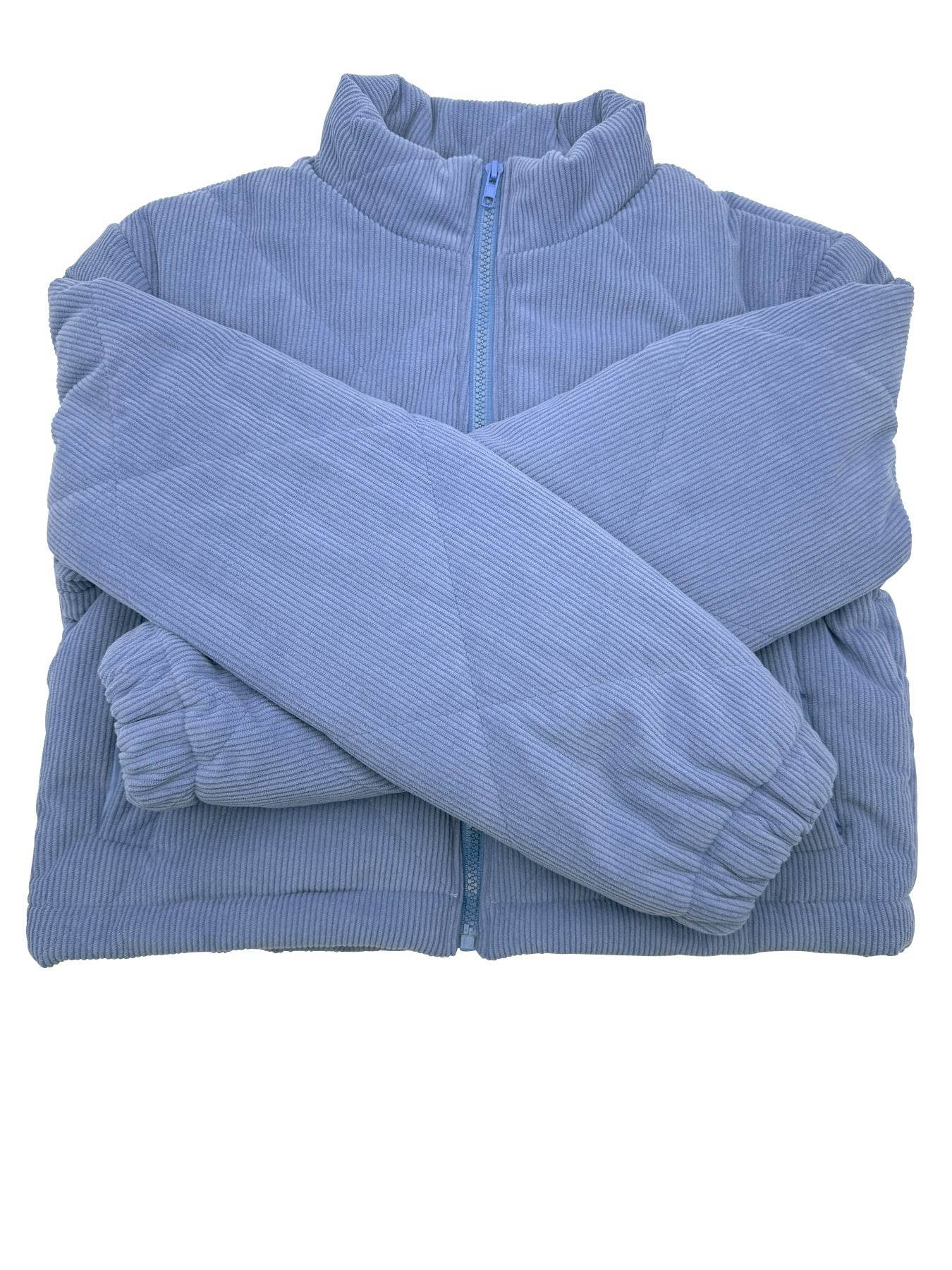 Stylish Women's Padded Jacket - Trendy Navy Blue Coat for Autumn 2025 - Buy Center