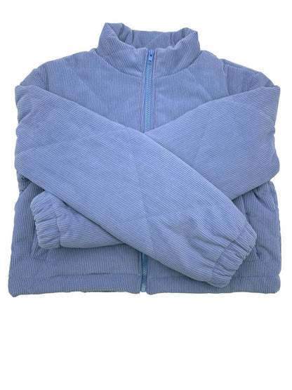 Stylish Women's Padded Jacket - Trendy Navy Blue Coat for Autumn 2025 - Buy Center