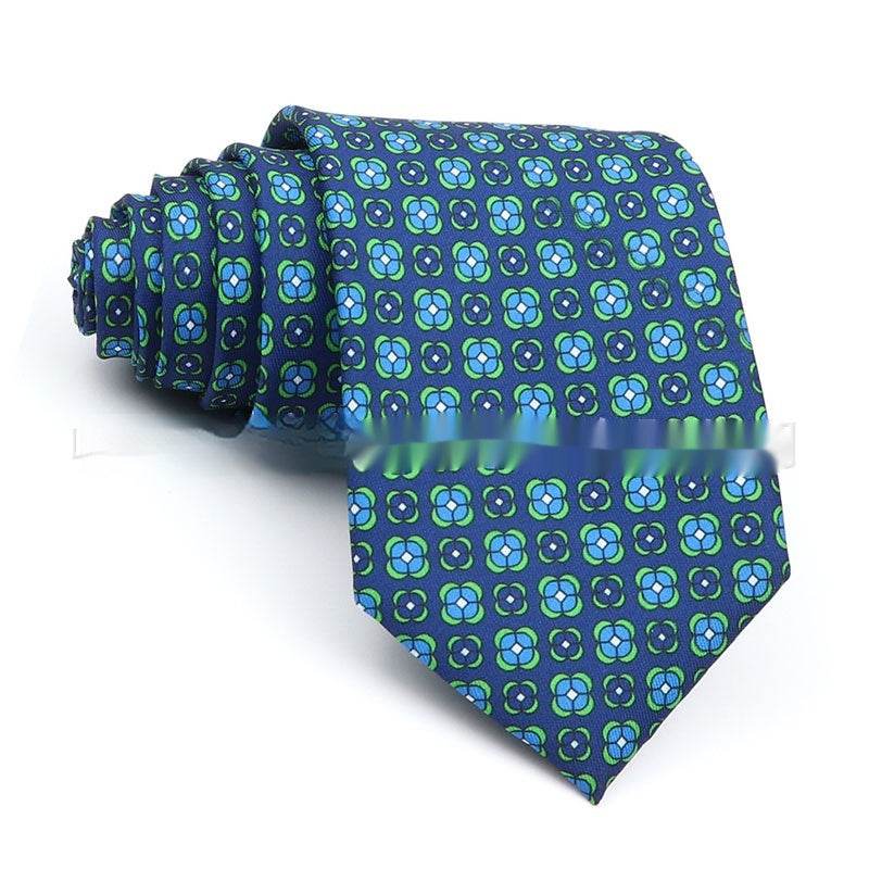 Men's Printed Work Tie - Stylish Polyester Bow Tie with Geometric Design - Buy Center