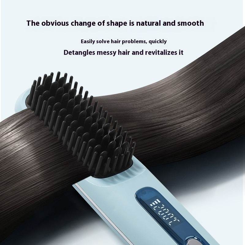 Portable Ceramic Heating Electric Comb - Wireless Hair Straightener 2025 - Buy Center