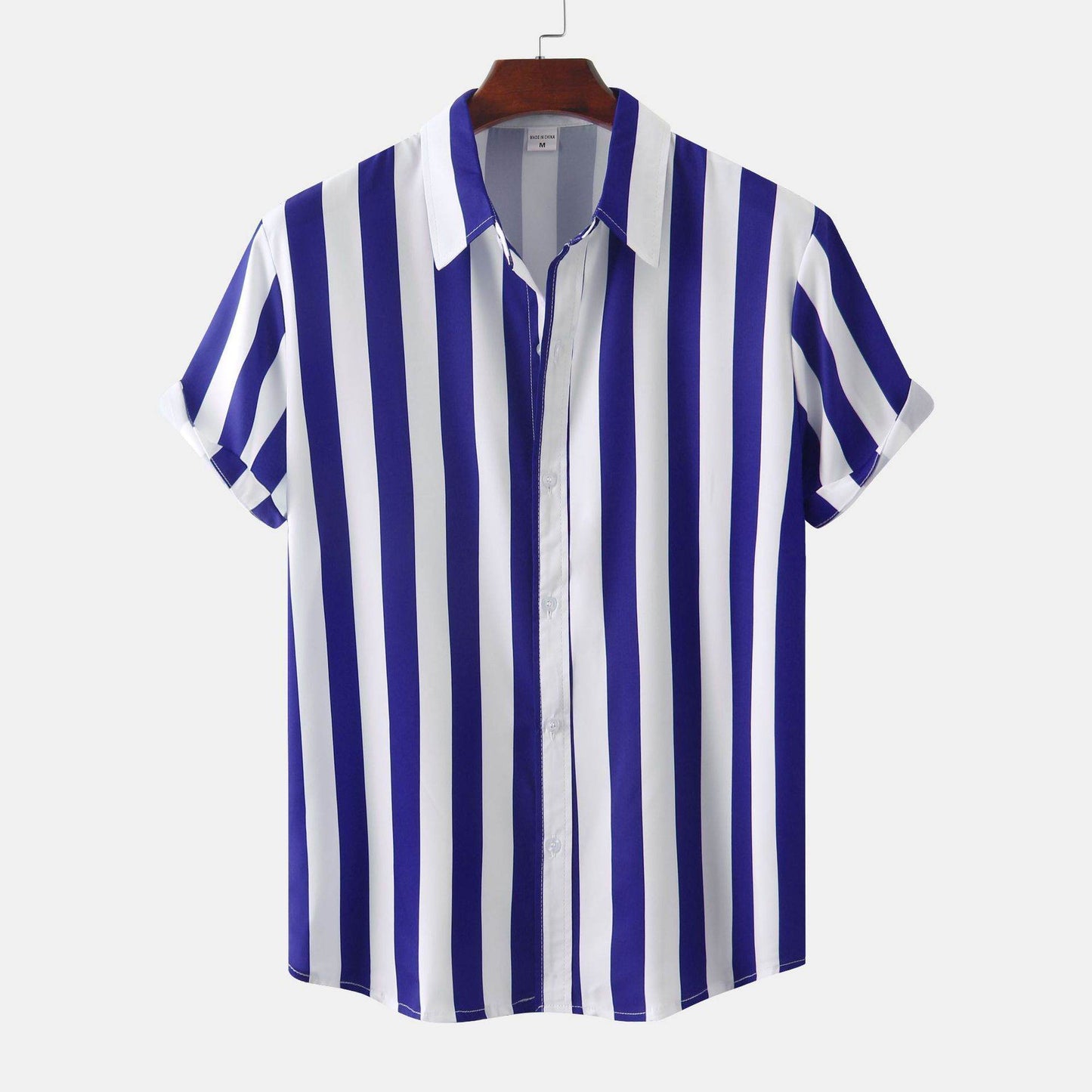 Men's 3D Printed Short Sleeve Shirt - Casual Cotton Blend Cardigan 2025 - Buy Center