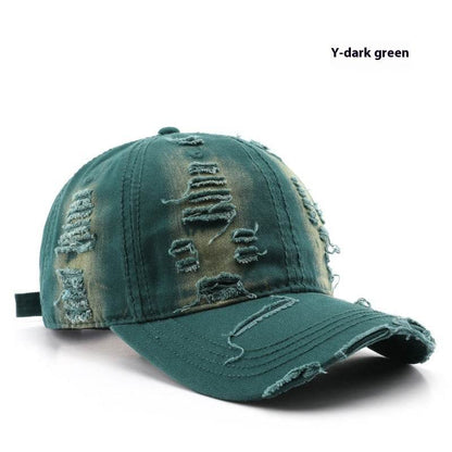 Retro Pure Color Washed Baseball Cap - Stylish UV Protection & Comfort - Buy Center