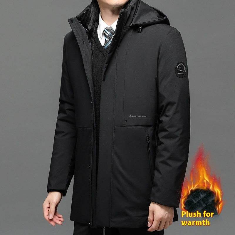 Men's Thickened Plus Size Jacket - Warm Cotton Coat for Stylish Winter 2025 - Buy Center