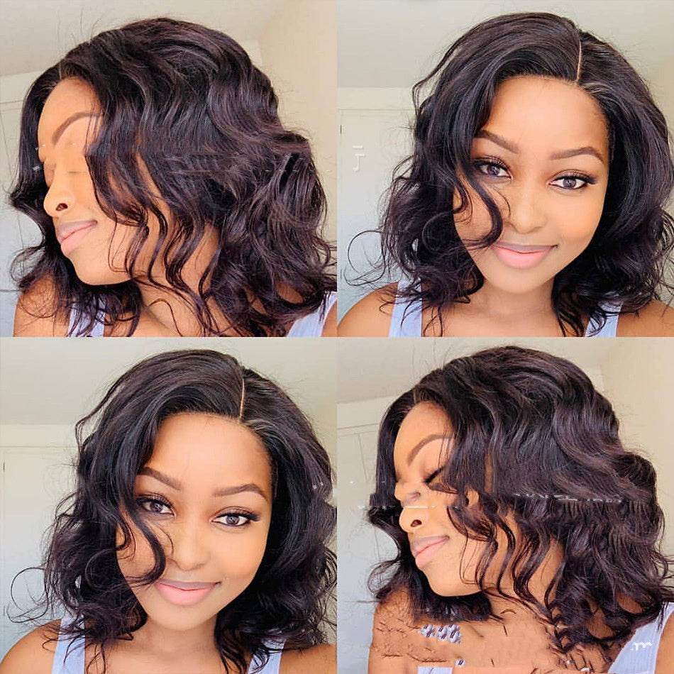 Half-Length Black Front Lace Curly Hairpiece - Stylish & Versatile - Buy Center